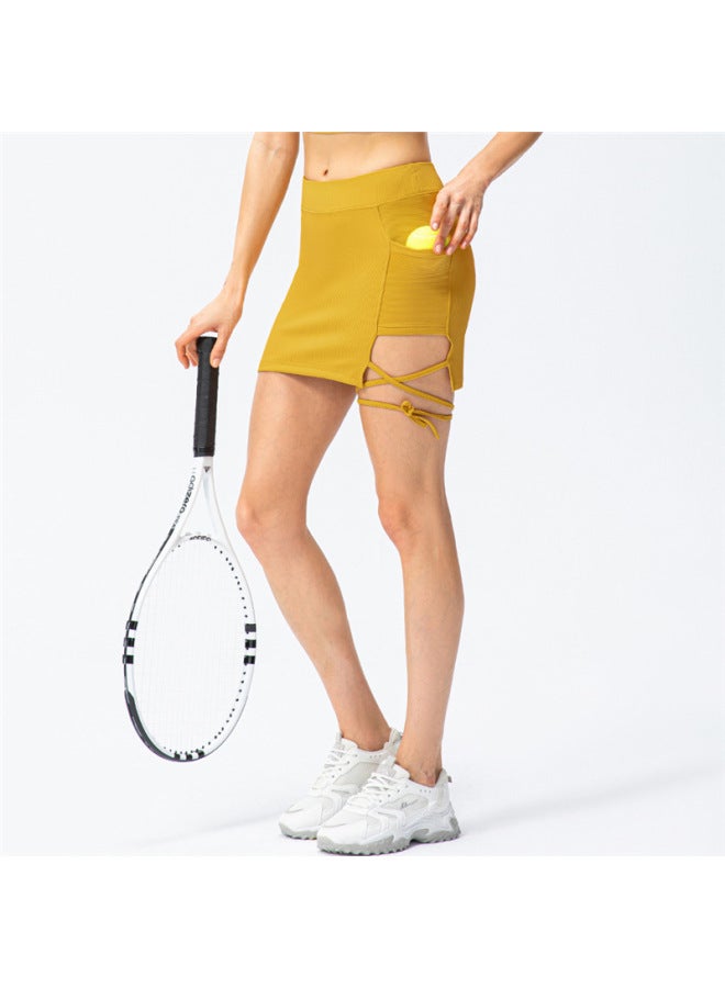 Women's Spring And Summer Tight Tennis Skirt Strap Running Casual Skirt Golf Fitness Skirt 22435 - Image 4