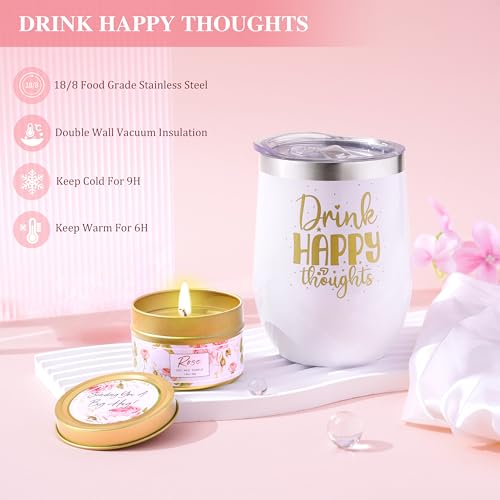 LUCOTIYA Birthday Gifts for Women Self Care Gifts Get Well Soon Gifts for Women,Relaxing Spa Gifts Basket w/Flannel Blanket Traveling Pillow Care Package christmas Birthday Gifts Idea for Mom Her Wife Friends - Image 3
