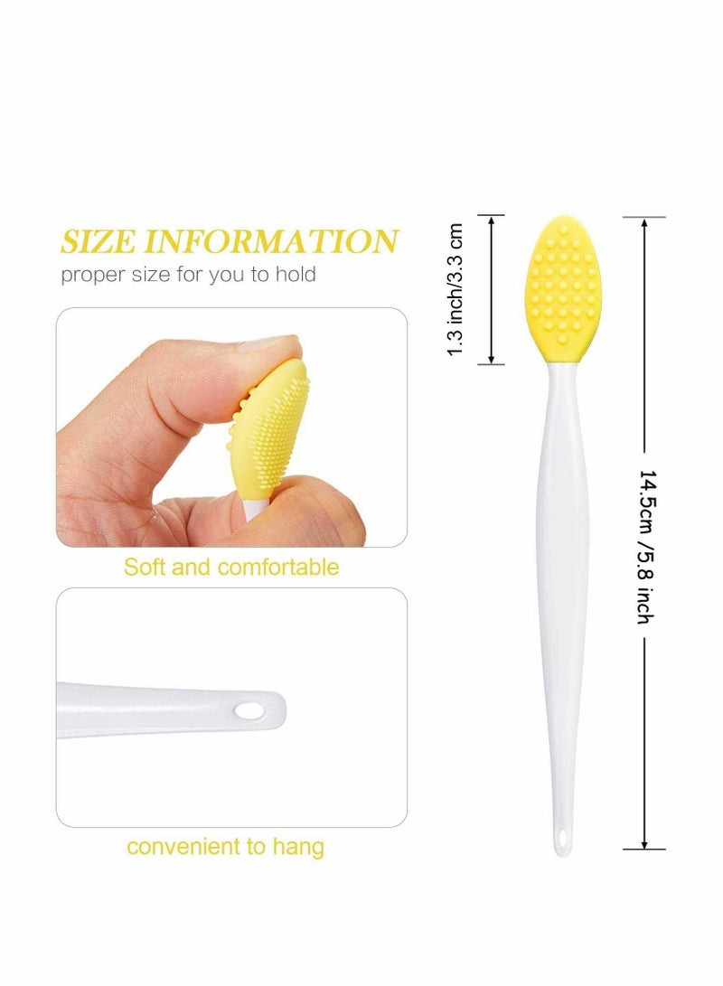 KASTWAVE Silicone Exfoliating Lip Brush, 24pcs Double-Sided Soft Facial Cleaning Brushes - Image 2