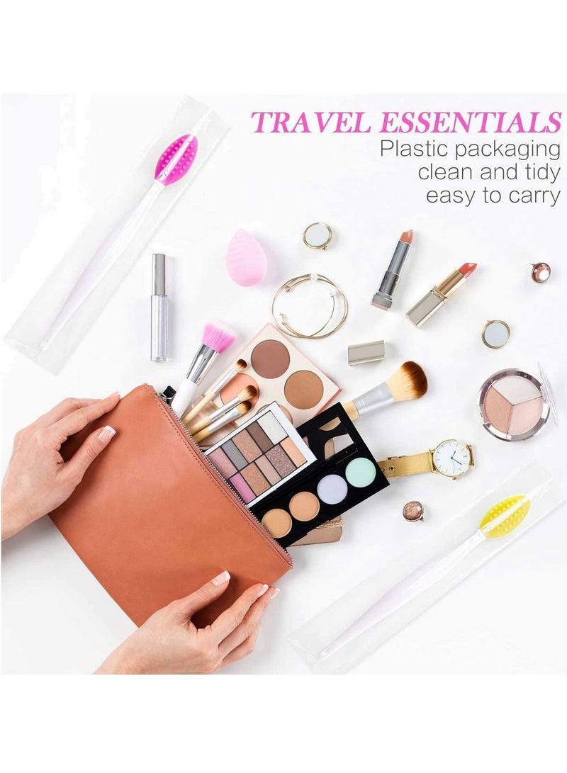 KASTWAVE Silicone Exfoliating Lip Brush, 24pcs Double-Sided Soft Facial Cleaning Brushes - Image 4