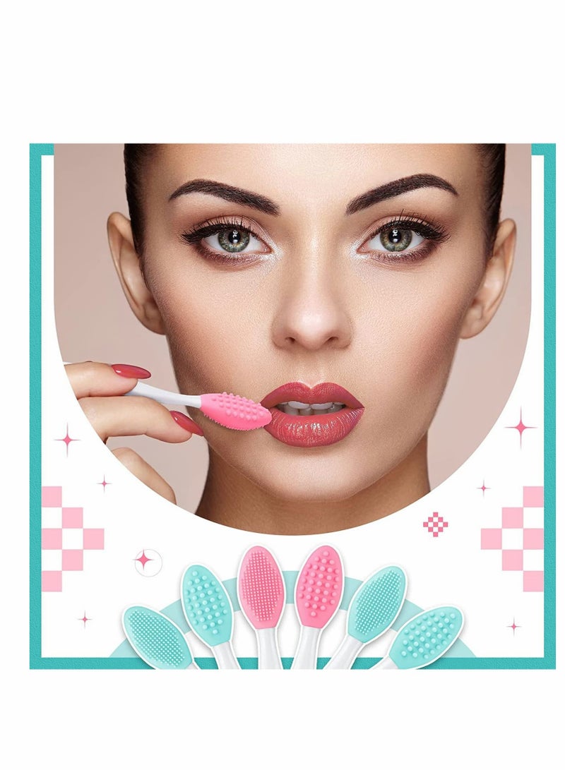 KASTWAVE Silicone Exfoliating Lip Brush, 24pcs Double-Sided Soft Facial Cleaning Brushes - Image 3