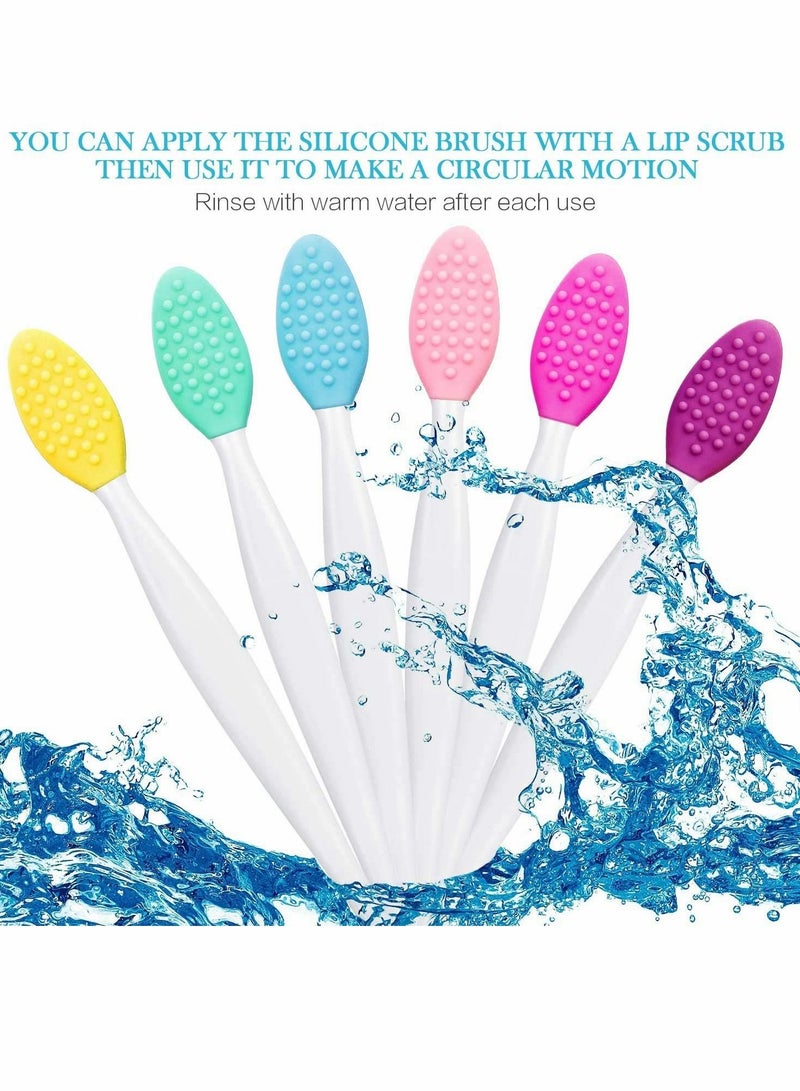KASTWAVE Silicone Exfoliating Lip Brush, 24pcs Double-Sided Soft Facial Cleaning Brushes - Image 5