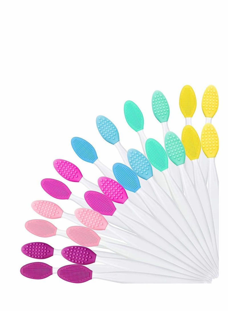 KASTWAVE Silicone Exfoliating Lip Brush, 24pcs Double-Sided Soft Facial Cleaning Brushes - Image 1