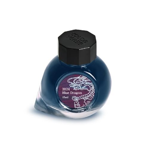 Colorverse 2024 Special Ink Blue Dragon Standard 15ml Fountain Pen Ink - Image 1