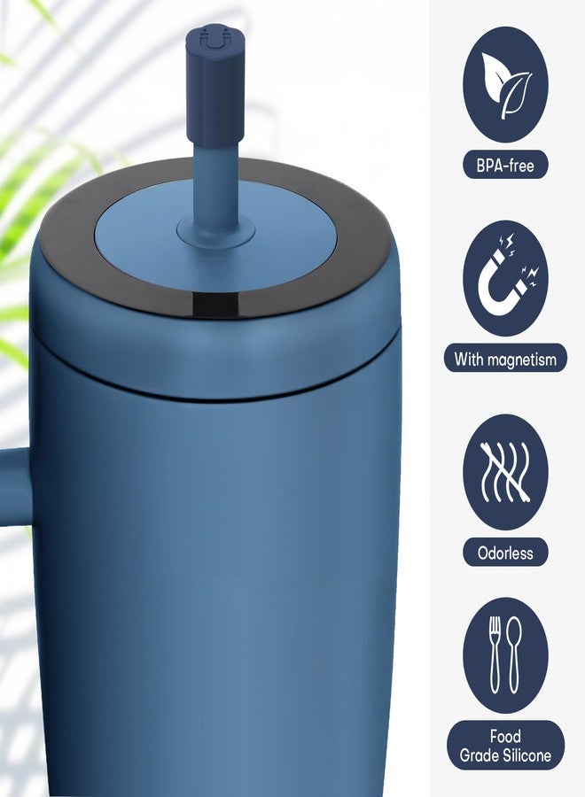Rolitwils 2 Pack Magnetic Straw Cover, Silicone Leakproof Straw Protector for Tumbler, Compatible with Era/Resa, Drinkware Accessory - Image 5
