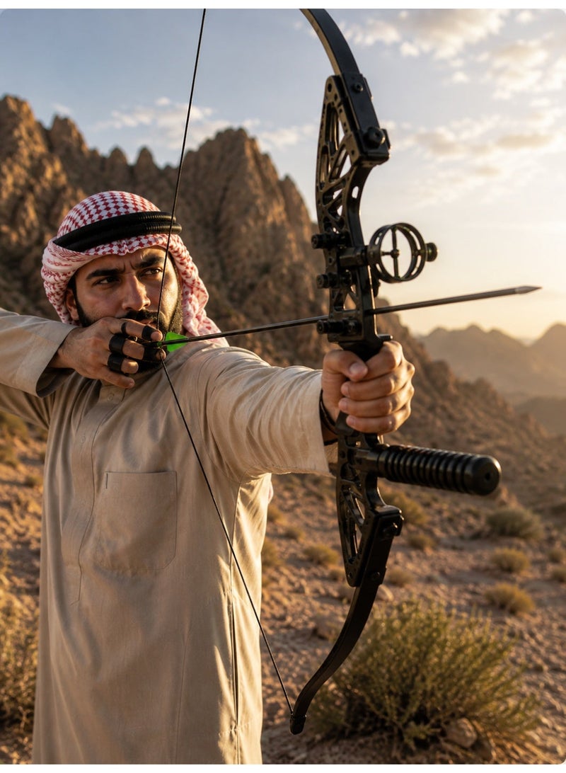 مجموعة القوس والسهم المنحني للبالغين 30 رطلاً، مجموعة كاملة من الملحقات، سهلة التجميع - Image 2