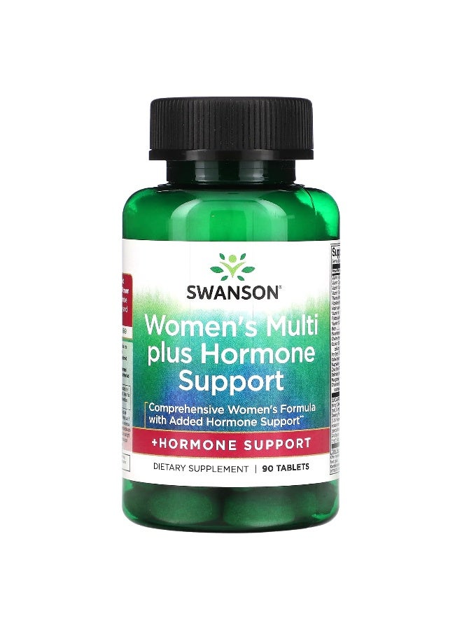Swanson, Women's Multi Plus Hormone Support, 90 Tablets - Image 1