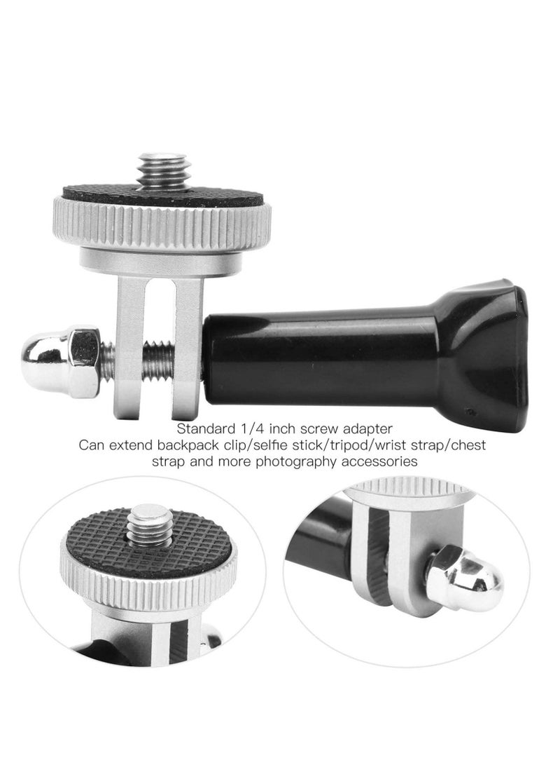 سبائك الألومنيوم قوس الكاميرا تركيب محول تمديد الذراع متوافق مع insta360 واحد X3 / X2 / X ( فضي ) - Image 2