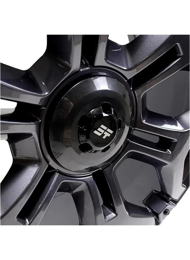 توبليو رف رف السقف الأسود غير اللامع، أغطية العجلات، خطافات الصدام متوافقة مع طرازات جتور T2 من 2023 إلى 2025 [36 قطعة زينة] - Image 4