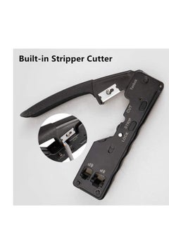 DKURVE DKURVE® RJ11 RJ12 RJ45 All-in-One Crimper for Pass-Through EZ connectors Professional Performance CAT3 CAT5e CAT6  - Image 3