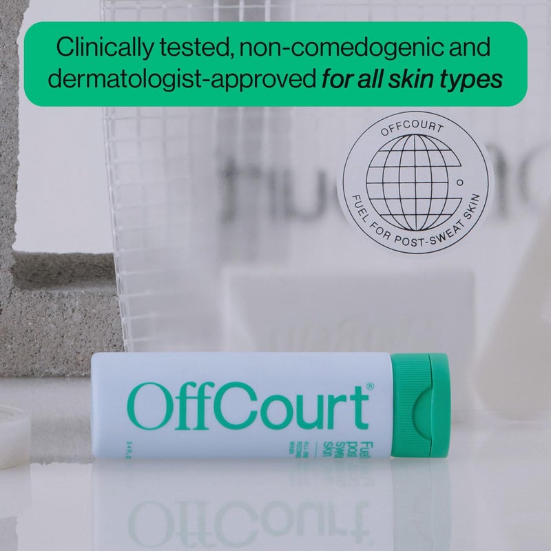 OffCourt Face Moisturizer for Men - Light, Non-Greasy, Oil-Free Menâ€™s Face Lotion with Prebiotics and Vitamin C - Hydration and Firmness for All Skin Types (2oz, 1 Pack) - Image 4