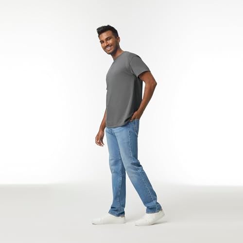 Gildan Men's 10-Pack Heavy Cotton Adult T-Shirt (G5000), Charcoal, Medium - Image 3