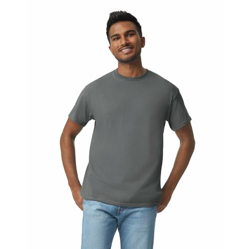 Gildan Men's 10-Pack Heavy Cotton Adult T-Shirt (G5000), Charcoal, Medium - Image 2