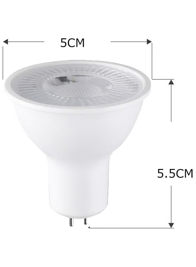 عبوة من 6 لمبات LED MR16، قاعدة GU5.3 ثنائية السنون، لمبات LED MR16، 7 وات (ما يعادل 70 وات) 3000 كلفن دافئة للإضاءة الكاشفة، والإضاءة الغائرة، وإضاءة التتبع، 240 فولت - Image 3