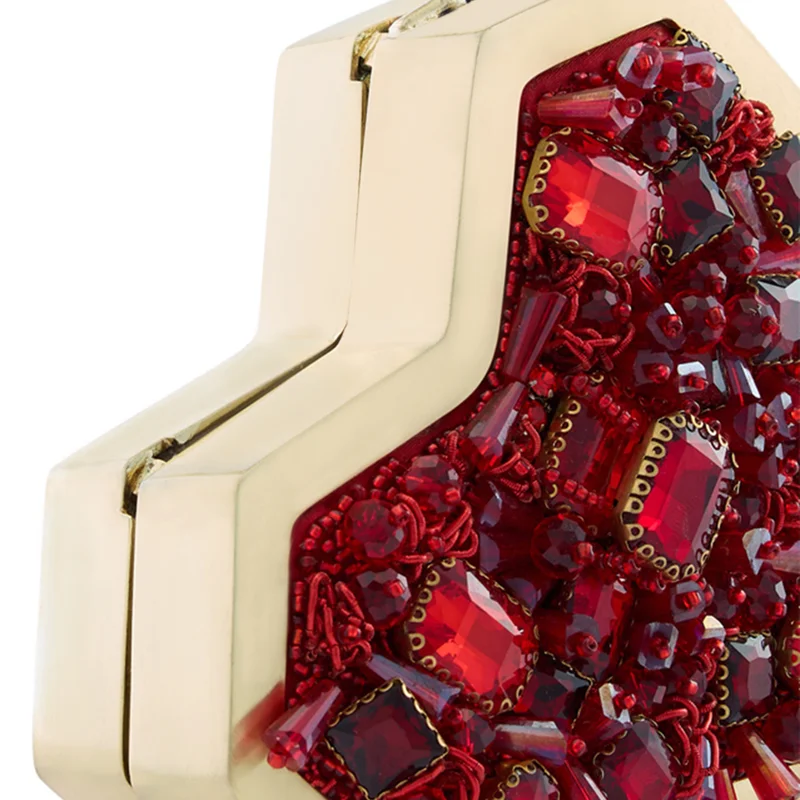 Anaar  Anaar SCARLET SLINGETTE Crystal & Stone Embellished Clutch Bag for Women | Best Price UAE