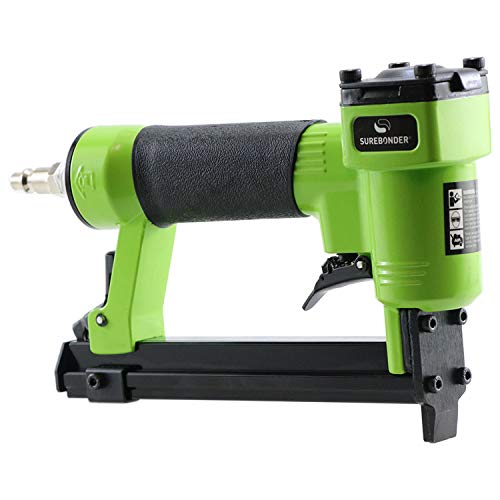 Surebonder Pneumatic 22G Narrow Crown Upholstery Staple Gun with Blow Molded Carrying Case (Air Compressor Needed - Not Included),9615A - Image 5