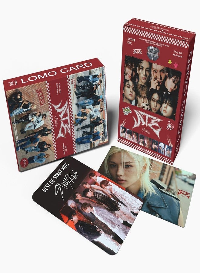 KPOPBP مجموعة بطاقات صور KPOPBP Stray Kids ATE (55 بطاقة) لألبوم SKZ LOMO، هدية مثالية للأولاد والبنات - Image 3