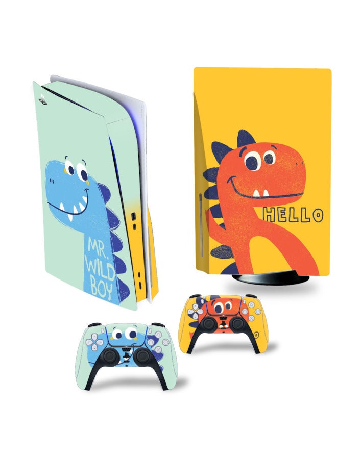 PS5 CD-ROM Game Machine Sticker Cool Host Sticker Protective Film Theme Sticker-Color:XY-PS5Disk-2015 - Image 3