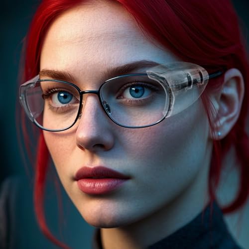 TRINENOX 6 Pairs Safety Glasses Side Shields,TPU Side Shields for Prescription Glasses, Small to Large Frames | Wind/Dust/Chemical Splash Defense(3 Pairs Clear and 3 Pairs transparent black) - Image 3