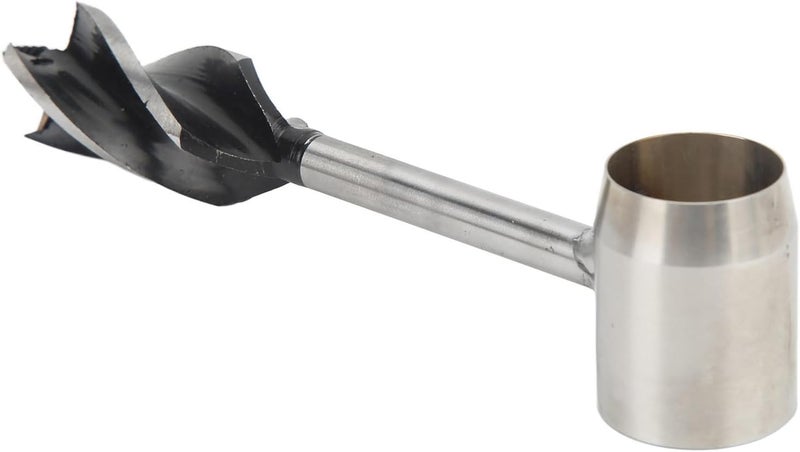 Aramox Durable Stainless Steel Wood Auger Drill Bit Tool for Outdoor Enthusiasts, Hand Auger Wrench Set with Storage Bag (Black Cloth Bag) - Image 2