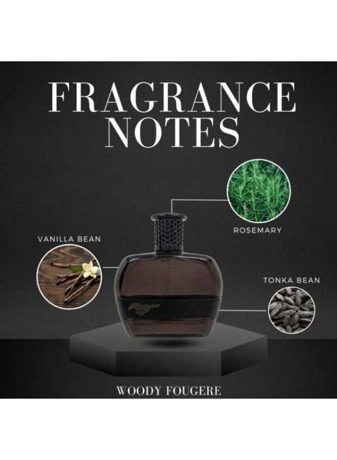 فورد موستانج أسود للرجال، 3 قطع، 100 مل - Image 3