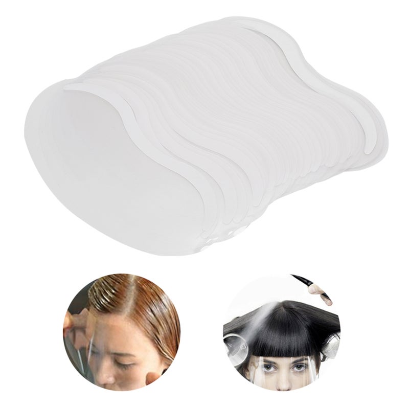 50Pcs Unbreakable Dyeing Hairdressing Salon Eye Face Protection Shield Hairspray Cover - Image 3