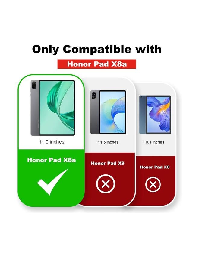 For Honor Pad X8a 11 Inch 2024 Ultra-thin Protective Case with Holder PU Leather for Tablet (Gray) - Image 2
