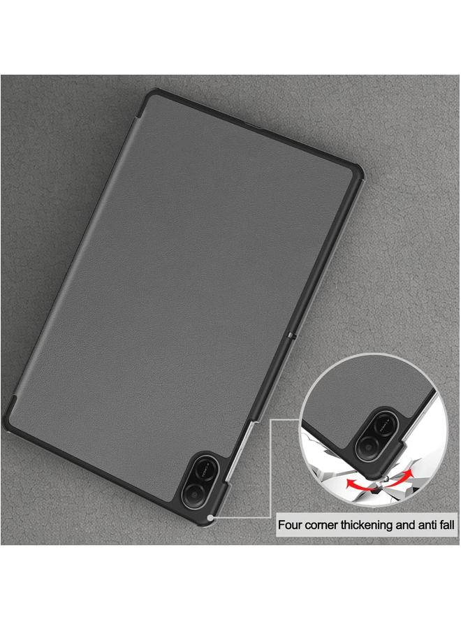 For Honor Pad X8a 11 Inch 2024 Ultra-thin Protective Case with Holder PU Leather for Tablet (Gray) - Image 4