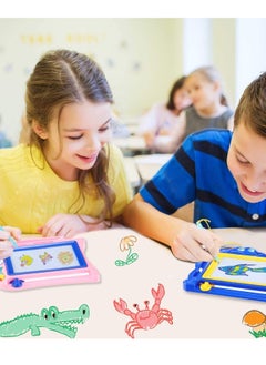 Y&D Mini Magnetic Drawing Boards for Kids, Party Favors Kids Doodle Erasable Sketch Pad Art Supplies Goodie Bag Filler (Random Shapes and Colors)  - Image 2
