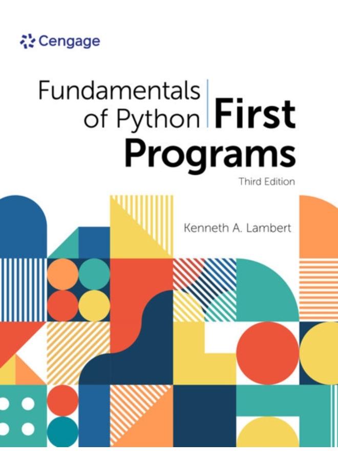 Fundamentals of Python: First Programs 