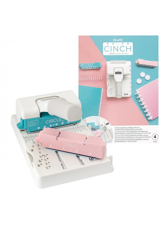 We R Memory Keepers مجموعة وي آر ميموري كيبرز مالتي سينش (2 في 1 دائرة وقرص) فنون ربط الكتب والحرف اليدوية والخياطة والتدوين وصنع البطاقات والطباعة وصناعة الورق للمكتب والمنزل وآلة لصق البطاقات - Image 2