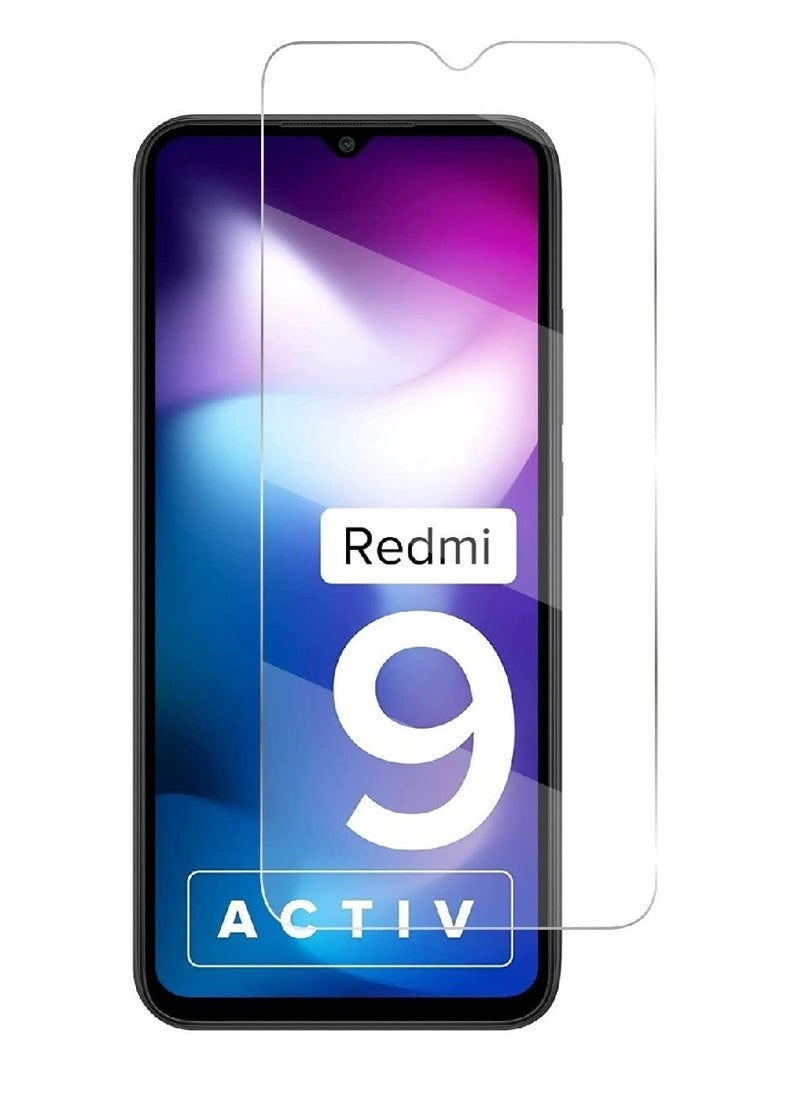 Tempered Glass Screen Protector Clear Designed For Xiaomi Redmi 9 Active Full Screen Coverage And Bubble Free - Image 1