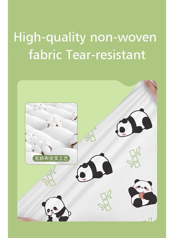 باندا ملاءات سرير للاستخدام مرة واحدة مع ملاءة مسطحة، وغطاء لحاف، وغطائي وسادة، وغطاء سرير سفر ملائم للاستخدام مرة واحدة للفنادق، ولحاف، وغطاء وسادة. - Image 5