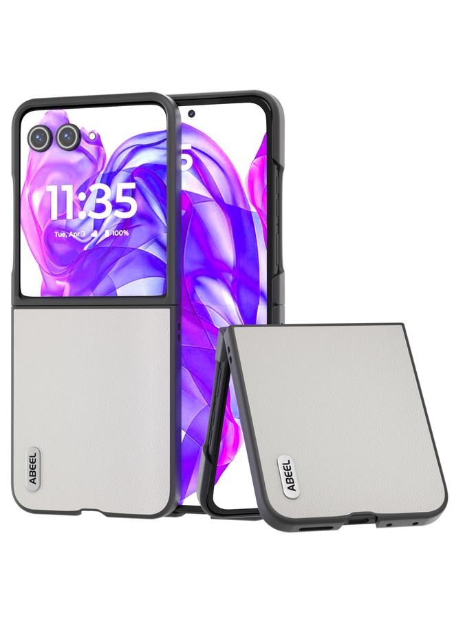 S-TOP Case For Motorola Razr 50 Ultra ABEEL Genuine Leather Elegant Phone Case - Image 1