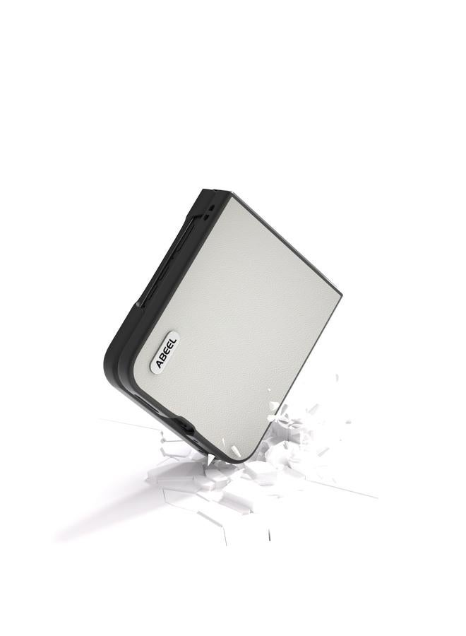 S-TOP Case For Motorola Razr 50 Ultra ABEEL Genuine Leather Elegant Phone Case - Image 3