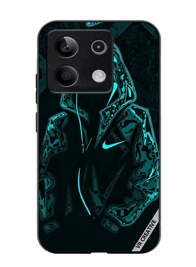 VR CREATIVE Protective Case Cover For Xiaomi Poco X6 Mask Guy In Green Jacket Design Multicolour - Image 1