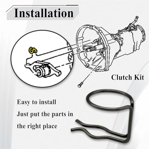 Ebrmeiwo 4 Pcs 4338855 Automotive Clutch Fork Return Spring, OEM Size Replacement Part - Image 5
