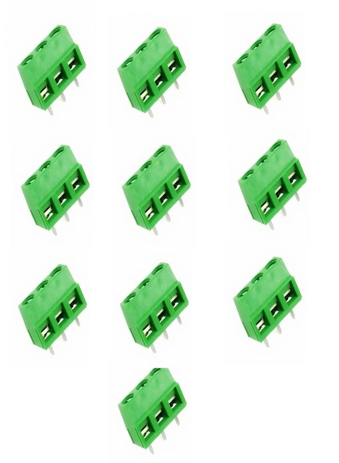Robodo 3 Pin 5.08mm Pitch Plug-in Screw Terminal Block Connector (100 pcs) - Image 1