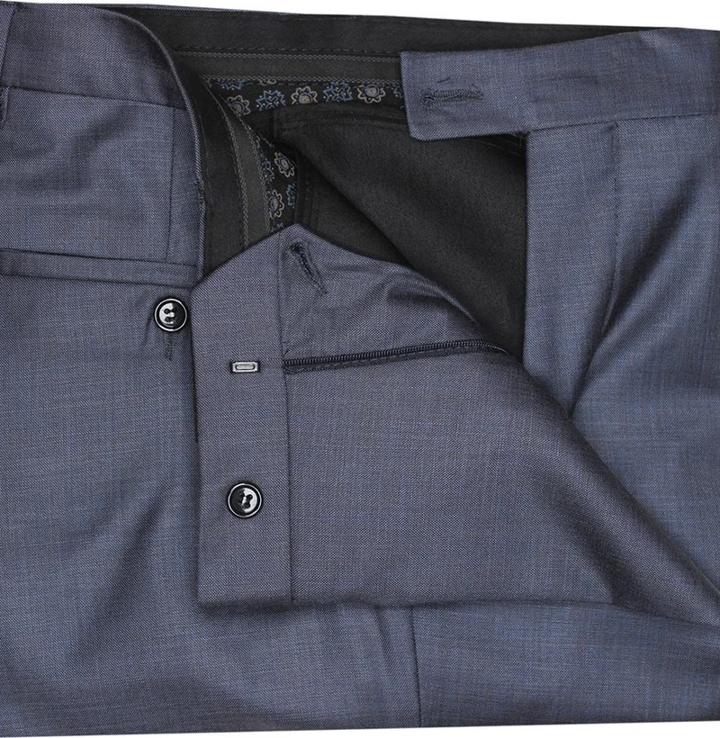 Varetta Men's Multicolored Polyviscon Fabric Trousers