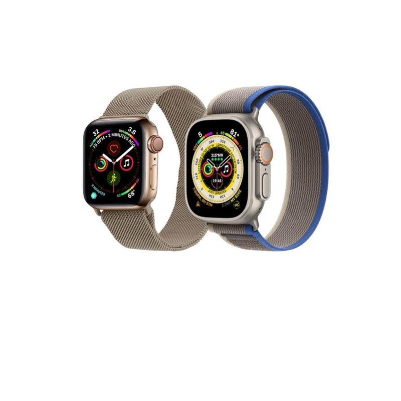 BURAQ 2-Pack Sports Strap Compatible with Apple Watch 49/46/45/44/42mm – Series Ultra 2/Ultra/9/8/7/6/5/4/3/2/1/SE – Model #1562 - Image 2