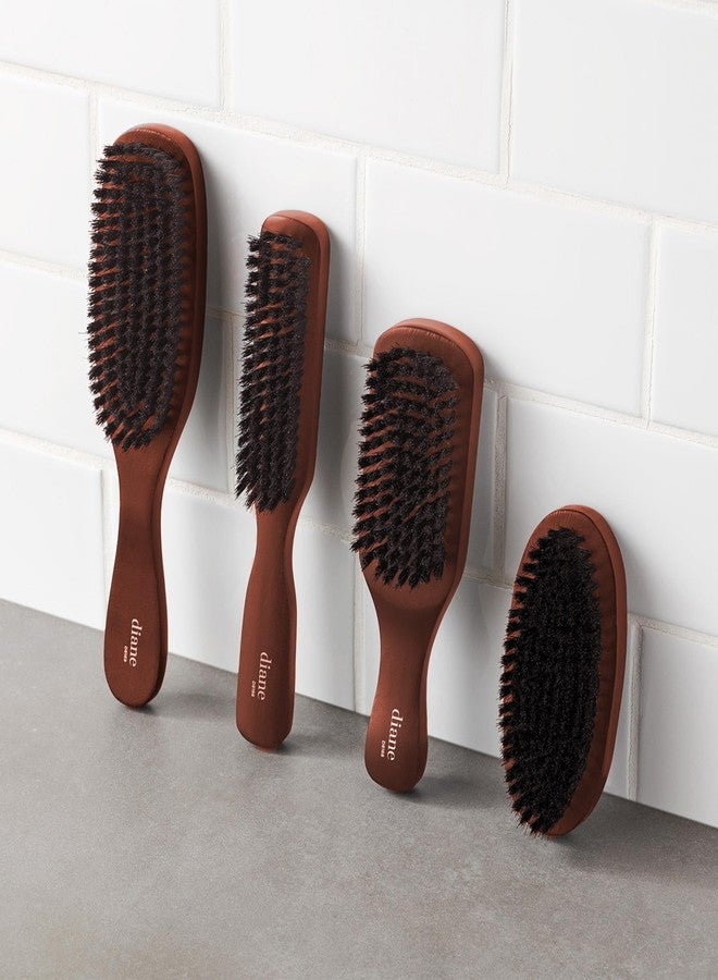 Diane Reinforced Boar Bristle Styling Brush for Men and Barbers – Medium Bristles for Thick and Curly Hair – Use for Detangling, Smoothing, Wave Styles, Restore Shine and Texture - Image 5