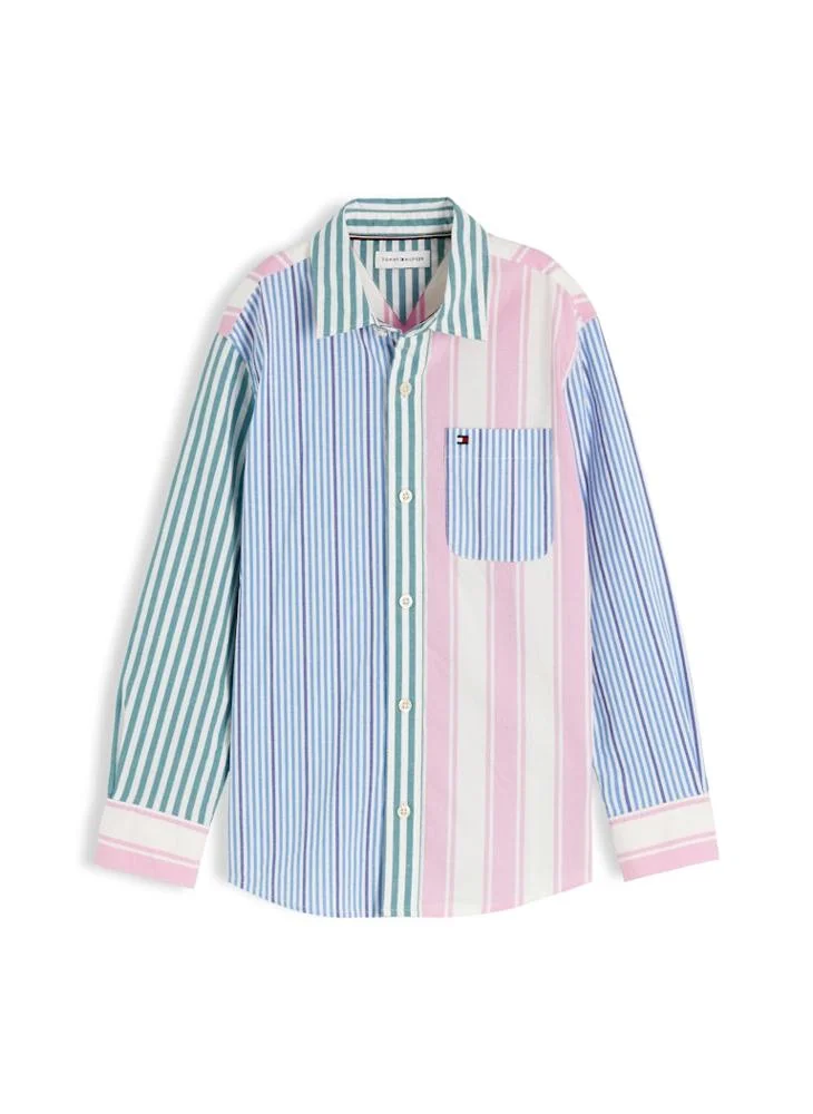Tommy Hilfiger Regular Fit Multicolour Stripe Poplin Shirt