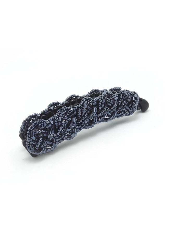 Meilliwish Noble Beautiful Lady Banana Hair Clip Ponytail Holder(H57)(DarkBlue) - Image 1