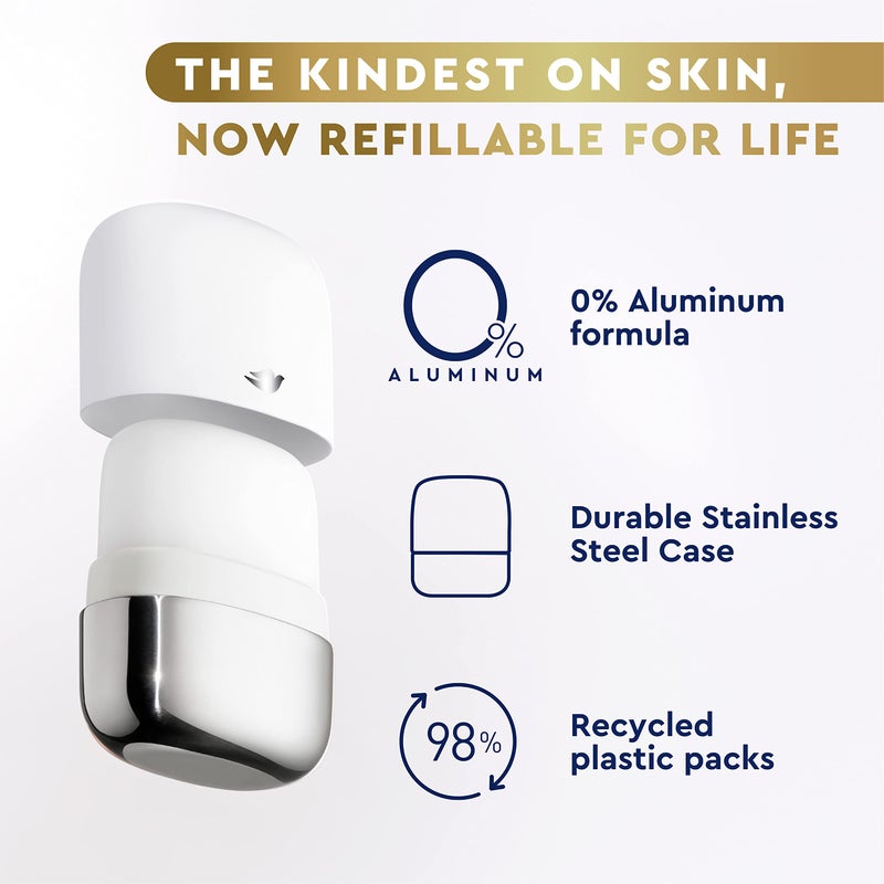 Dove Refillable Deodorant Refill Kit Deodorant For Women Coconut & Pink Jasmine 0% Aluminum 1.13 oz 2 Refills - Image 5