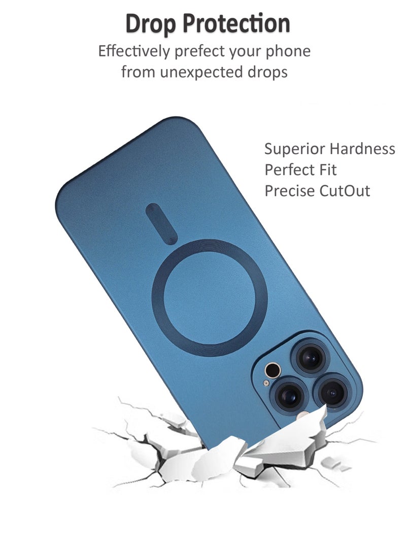 Apple iPhone 16 Pro Max Premium Case | Premium Silicone  Case Cover Designed for Apple iPhone 16 Pro Max | Apple iPhone 16 Pro Max Case Camera and Drop Protection Thin Protective Back Cover Case for Apple iPhone 16 Pro Max - Blue