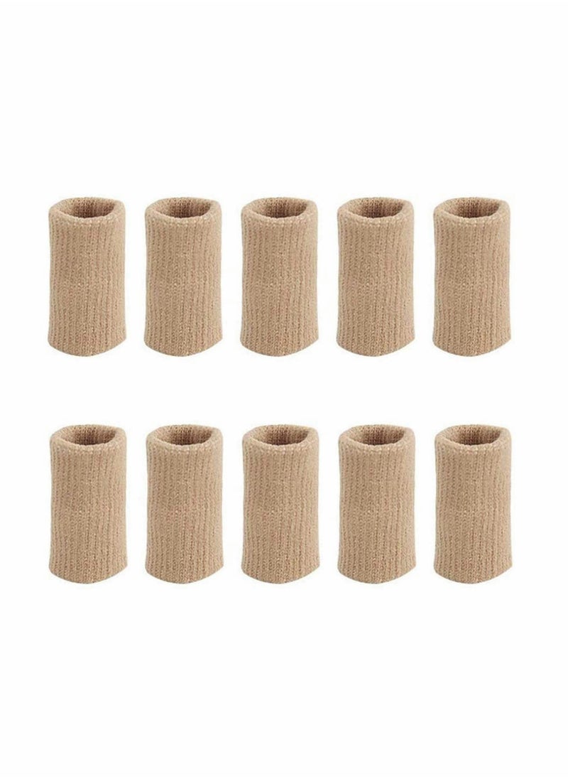 Generic - 10x Finger Protector Sleeve, Arthritis Stretchy Support Sports Aid - Basketball Finger Guard - Image 1