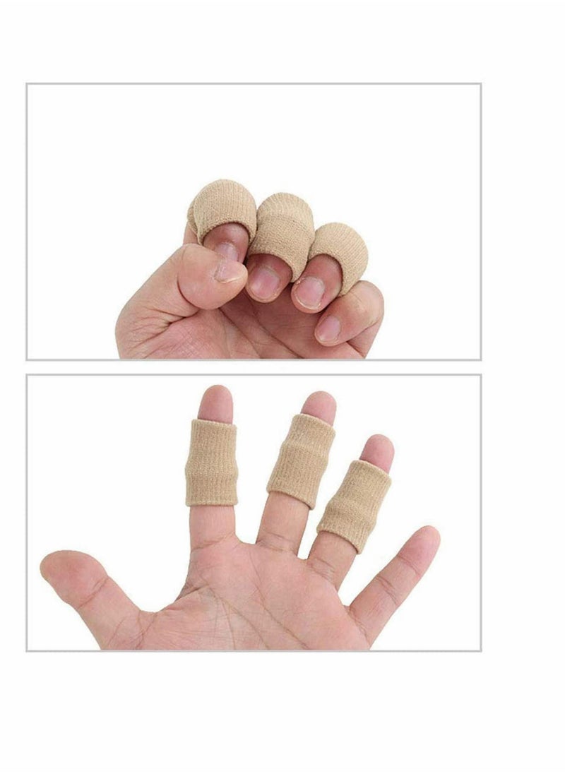 Generic - 10x Finger Protector Sleeve, Arthritis Stretchy Support Sports Aid - Basketball Finger Guard - Image 1