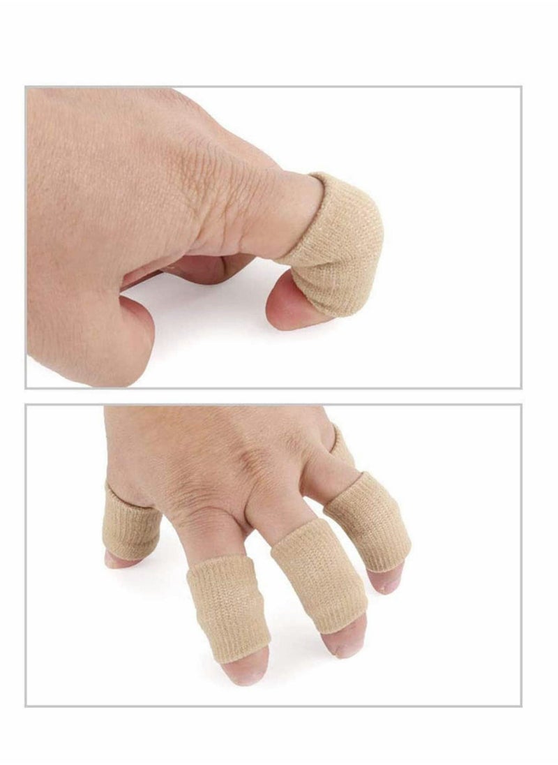 Generic - 10x Finger Protector Sleeve, Arthritis Stretchy Support Sports Aid - Basketball Finger Guard - Image 1