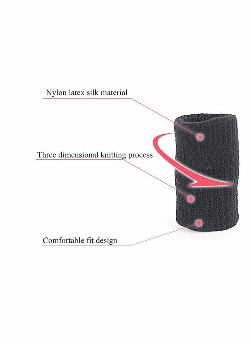 Generic - 10x Finger Protector Sleeve, Arthritis Stretchy Support Sports Aid - Basketball Finger Guard - Image 1