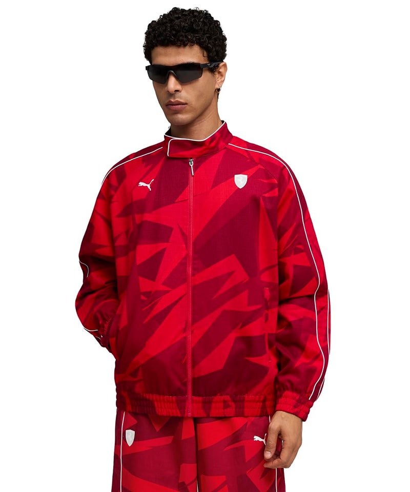 Puma | Ferrari 20 Years Men's T7 Padded Jacket | Rosso Corsa | M - Image 1